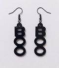 Handcrafted Epoxy Resin Boo Earrings - Gothic Wearable Art