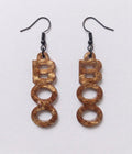 Handcrafted Epoxy Resin Boo Earrings - Gothic Wearable Art