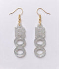 Handcrafted Epoxy Resin Boo Earrings - Gothic Wearable Art