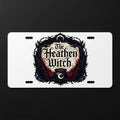 The Heathen Witch Sublimation Printed Vehicle Plate For Your Ride or Wall Decor - Gothic Automotive Art