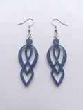 Handcrafted Epoxy Resin Motherhood Knot Earrings - Gothic Wearable Art