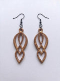 Handcrafted Epoxy Resin Motherhood Knot Earrings - Gothic Wearable Art