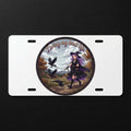 Living My Best Life Sublimation Printed Vehicle Plate For Your Ride or Wall Decor - Gothic Automotive Art