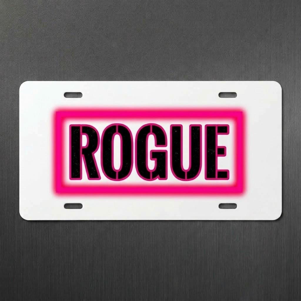 Rogue Sublimation Printed Vehicle Plate For Your Ride or Wall Decor - Gothic Automotive Art