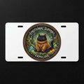 Emotional Support Familiar Sublimation Printed Vehicle Plate For Your Ride or Wall Decor - Gothic Automotive Art