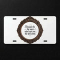 Blessed Be Sublimation Printed Vehicle Plate For Your Ride or Wall Decor - Gothic Automotive Art